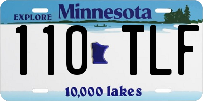 MN license plate 110TLF