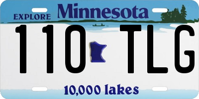 MN license plate 110TLG