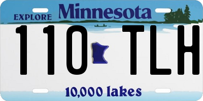 MN license plate 110TLH