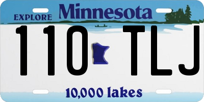 MN license plate 110TLJ