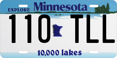 MN license plate 110TLL