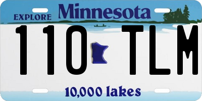 MN license plate 110TLM