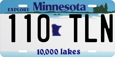 MN license plate 110TLN