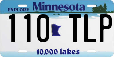 MN license plate 110TLP