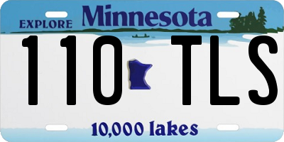 MN license plate 110TLS
