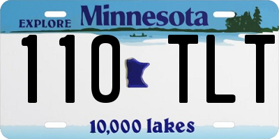 MN license plate 110TLT