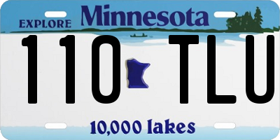 MN license plate 110TLU