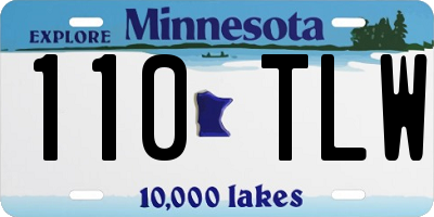 MN license plate 110TLW