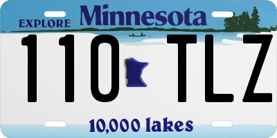 MN license plate 110TLZ