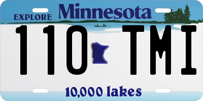 MN license plate 110TMI