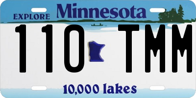 MN license plate 110TMM