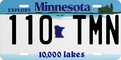 MN license plate 110TMN