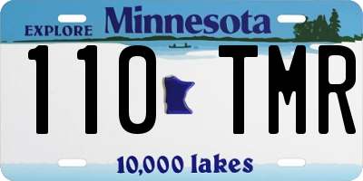 MN license plate 110TMR