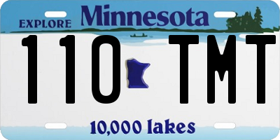 MN license plate 110TMT