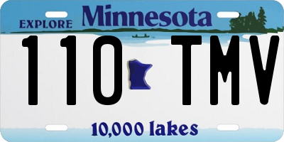 MN license plate 110TMV