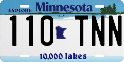MN license plate 110TNN