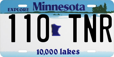MN license plate 110TNR