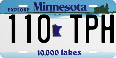 MN license plate 110TPH