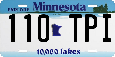 MN license plate 110TPI