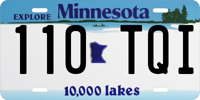 MN license plate 110TQI