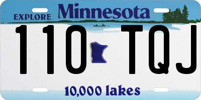 MN license plate 110TQJ