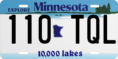 MN license plate 110TQL