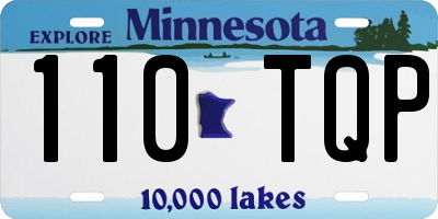 MN license plate 110TQP