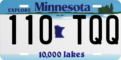 MN license plate 110TQQ