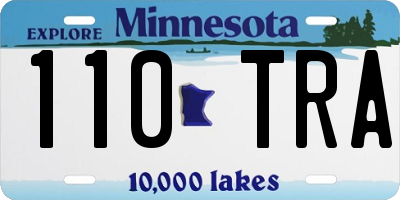 MN license plate 110TRA