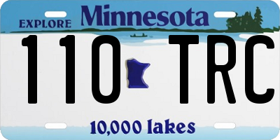 MN license plate 110TRC