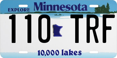 MN license plate 110TRF