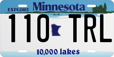 MN license plate 110TRL
