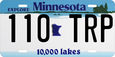 MN license plate 110TRP
