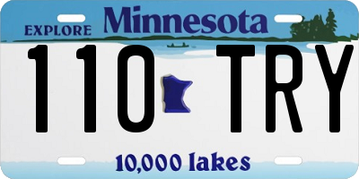 MN license plate 110TRY