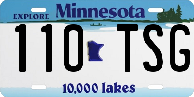 MN license plate 110TSG