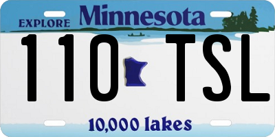 MN license plate 110TSL