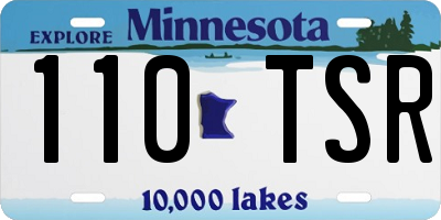 MN license plate 110TSR