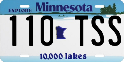 MN license plate 110TSS