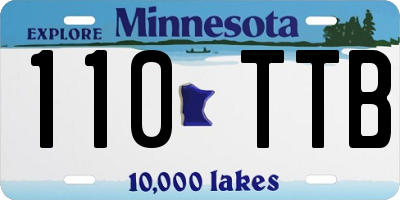 MN license plate 110TTB