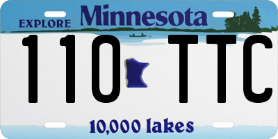 MN license plate 110TTC