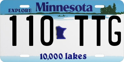 MN license plate 110TTG