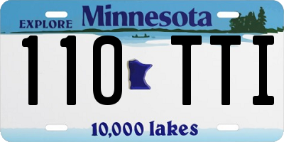 MN license plate 110TTI