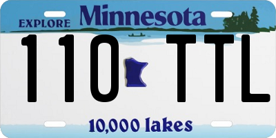 MN license plate 110TTL