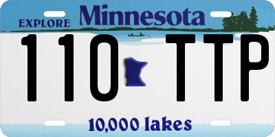 MN license plate 110TTP