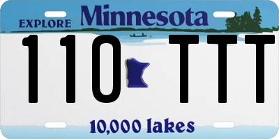 MN license plate 110TTT
