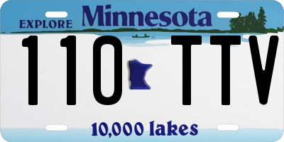 MN license plate 110TTV