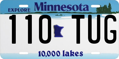 MN license plate 110TUG