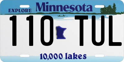 MN license plate 110TUL