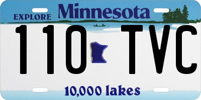 MN license plate 110TVC