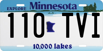 MN license plate 110TVI